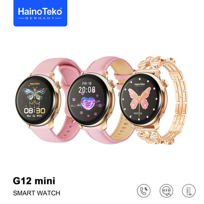 Women’s Smart Watch with Round AMOLED Display – Haino Teko G12 Mini