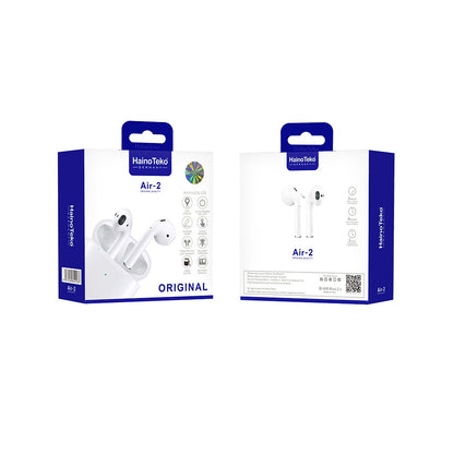 Original Bluetooth Earbuds with Free Silicon Cover – Haino Teko Air-2