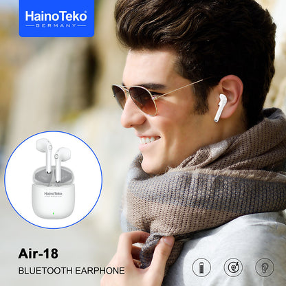 True Wireless Earphones with Touch Control & Clear Mic – Haino Teko Air 18