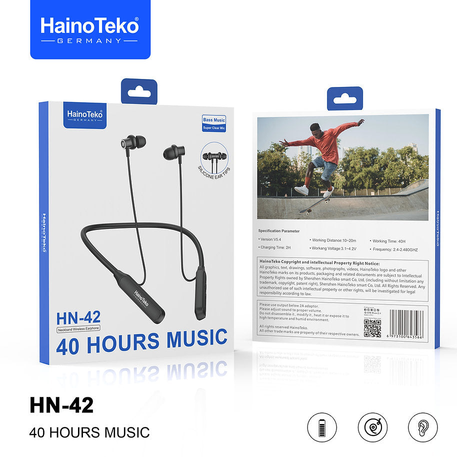 Haino Teko HN42 Neckband | 40H Playtime | Bluetooth 5.4