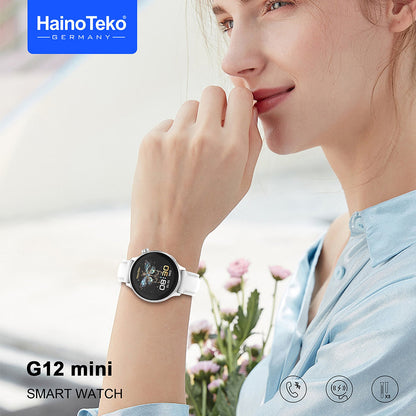 Women’s Smart Watch with Round AMOLED Display – Haino Teko G12 Mini
