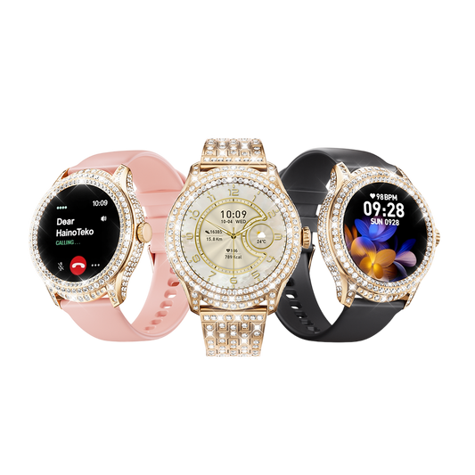 Women’s Smart Watch with Real AMOLED Display & 3 Straps – Haino Teko G18 Mini