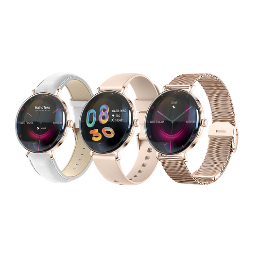 Women’s Smart Watch with Round AMOLED Display & BT Calling – Haino Teko 18