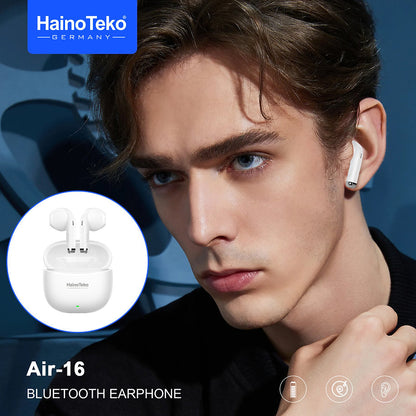 True Wireless Earphones with Clear Mic & High Bass – Air-16