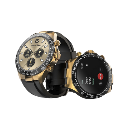 Men’s Round Smart Watch with King Bracelet & Wireless Charger – RW26