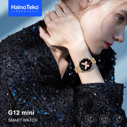 Women’s Smart Watch with Round AMOLED Display – Haino Teko G12 Mini