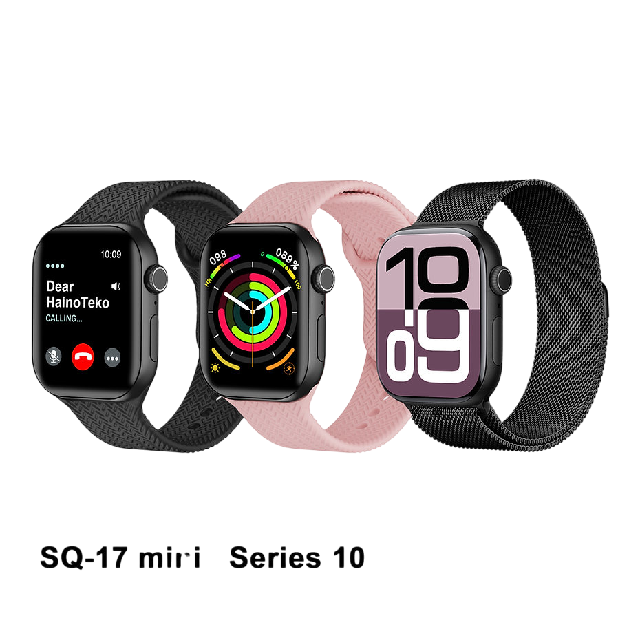 Women’s Smart Watch with AMOLED Display & 3 Straps – Haino Teko SQ-17 Mini