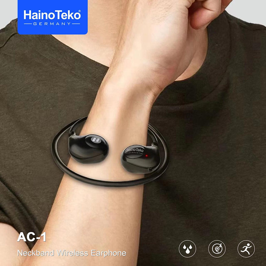 Open-Ear Bluetooth Wireless Earphones with Clear Mic – Haino Teko AC1