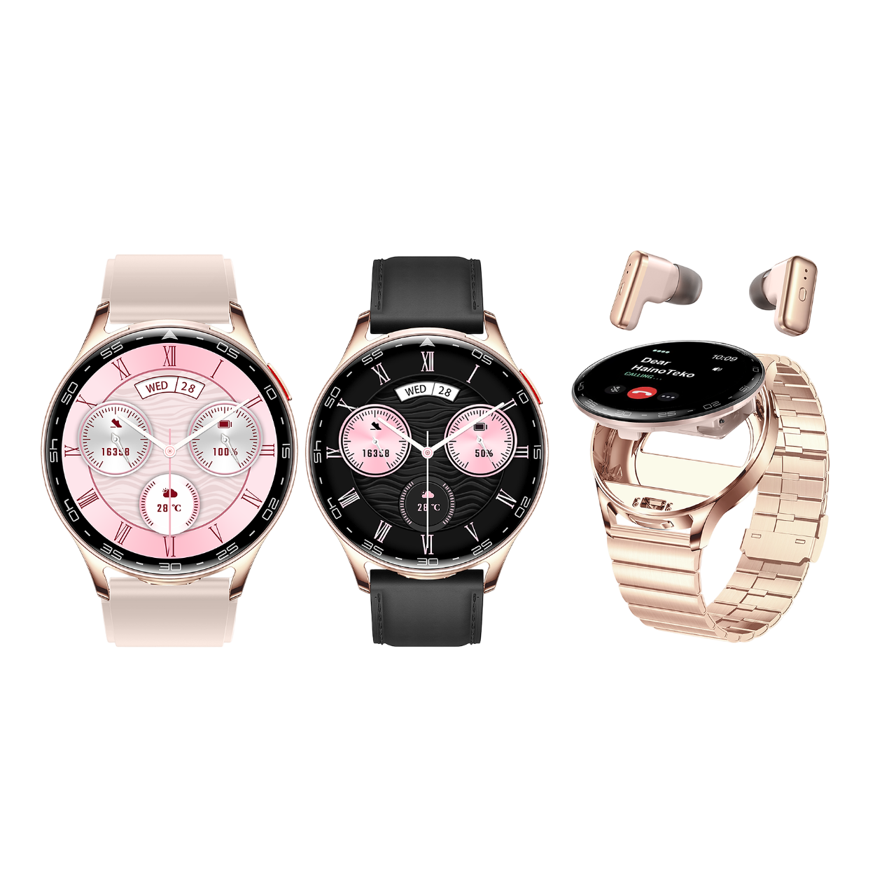 Unisex Smart Watch with Built-in Earbuds & Waterproof Design – Haino Teko ST-9