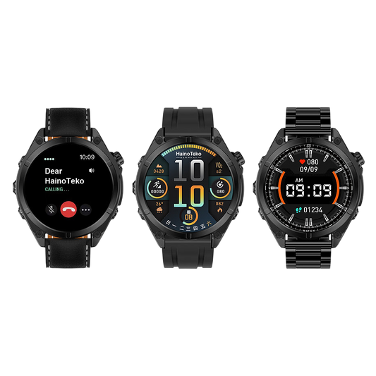 Unisex Smart Watch with Round AMOLED Display & Flashlight – Haino Teko RW-61