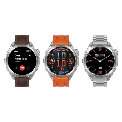 Unisex Smart Watch with Round AMOLED Display & Flashlight – Haino Teko RW-61