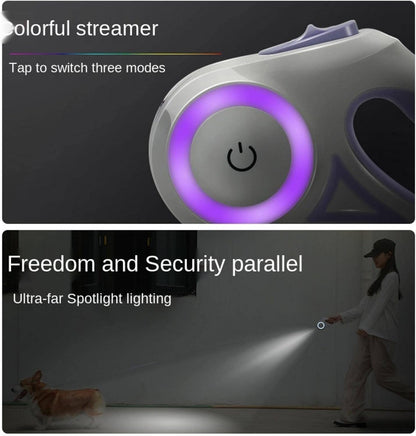 Dog Leash with Lock Button | 5m Auto Extend Pet Leash