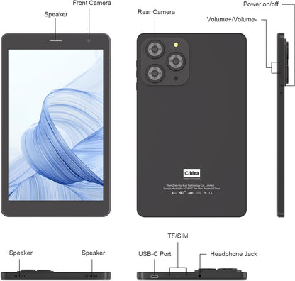 C idea 10.36-inch 5G Tablet – 8GB + 1TB | 2K Resolution