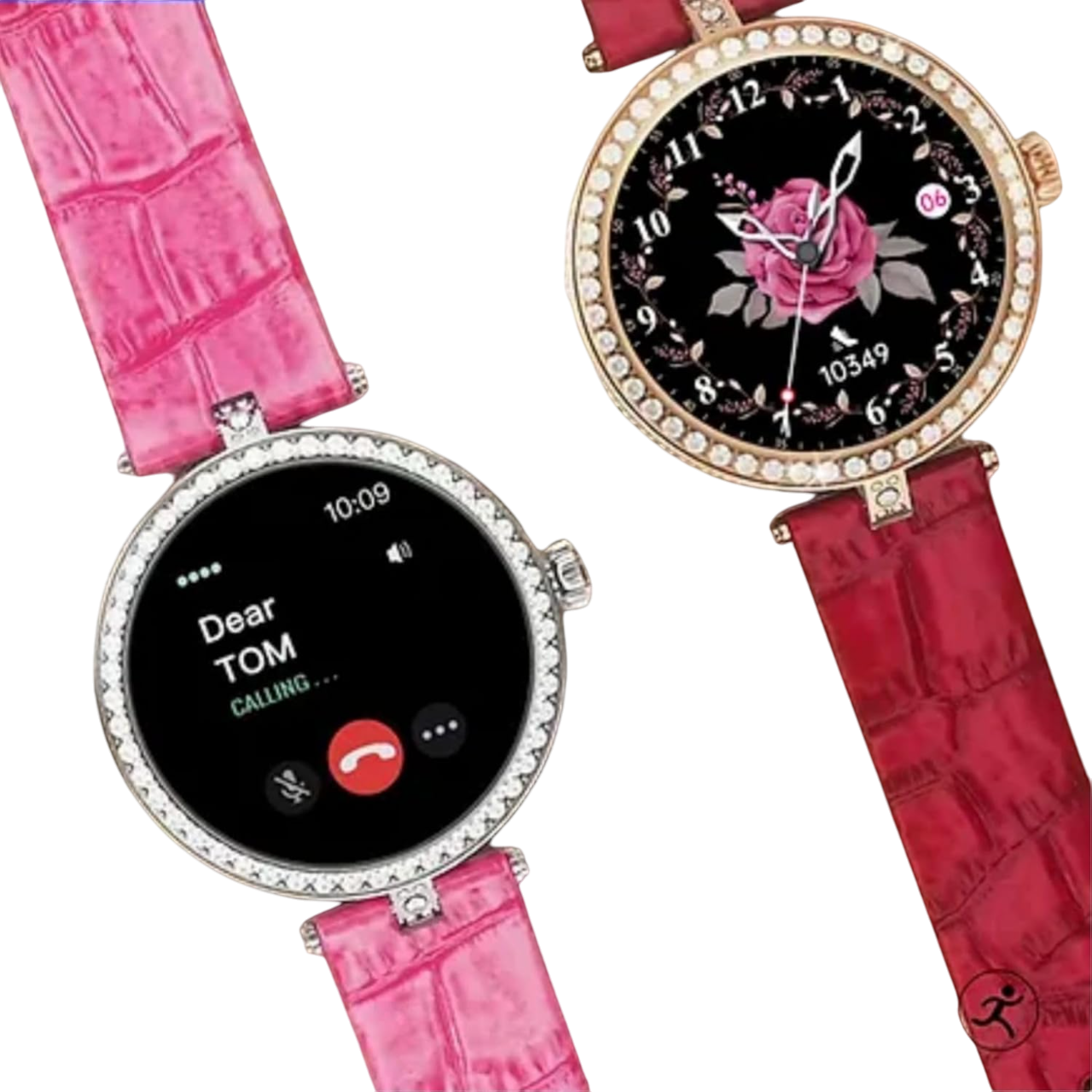 Women’s Stylish Smart Watch with Bluetooth Call & Gold Dial – Haino Teko RW-21