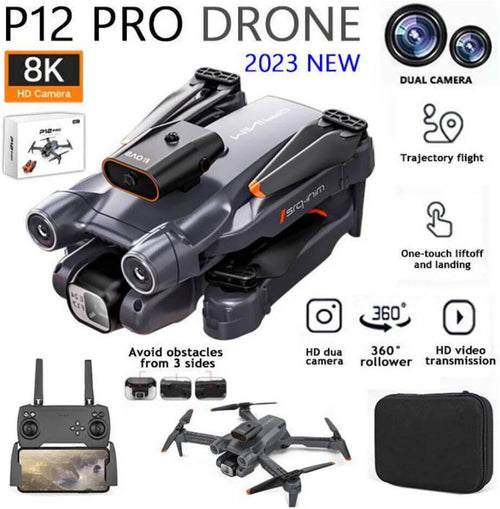 P12 Drone Camera | GPS 4K HD Smart Camera Drone