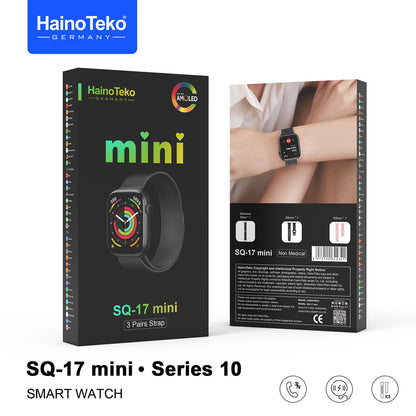 Women’s Smart Watch with AMOLED Display & 3 Straps – Haino Teko SQ-17 Mini