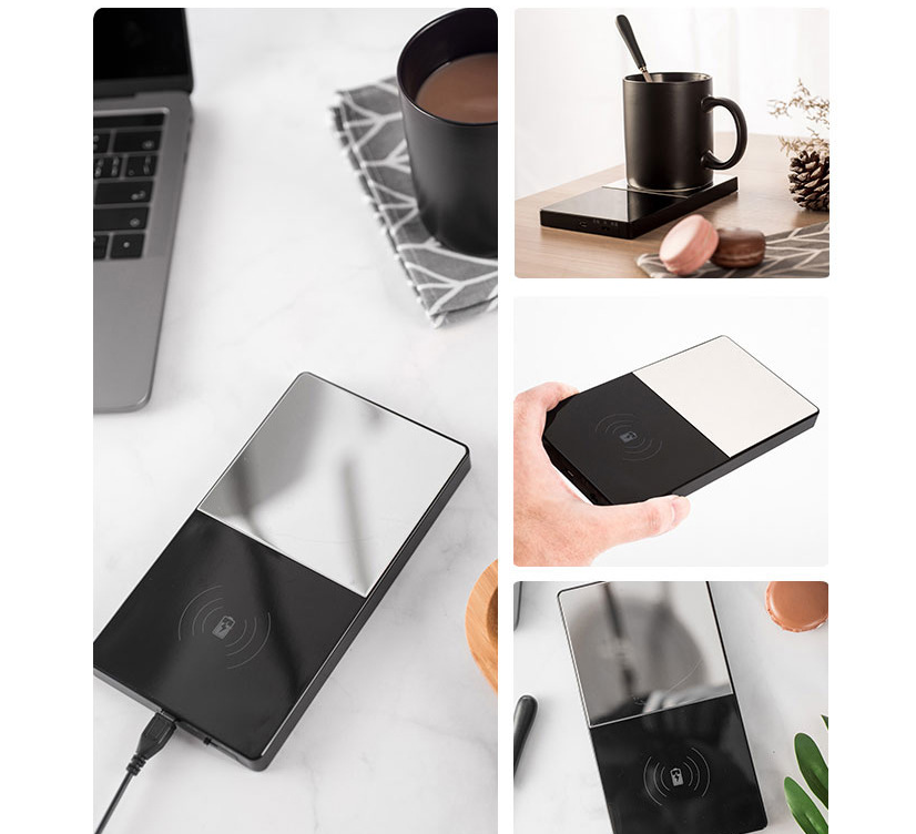 Smart Electric Mug Warmer & Wireless Phone Charger