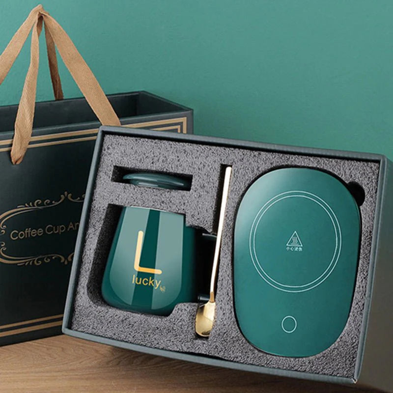 2-in-1 Electric Coffee Mug Warmer & Wireless Charger