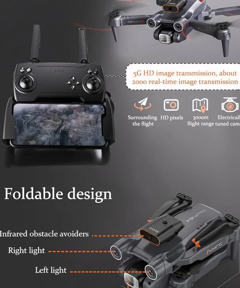 P12 Drone Camera | GPS 4K HD Smart Camera Drone