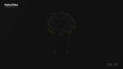 Men’s Round Smart Watch with King Bracelet & Wireless Charger – RW26