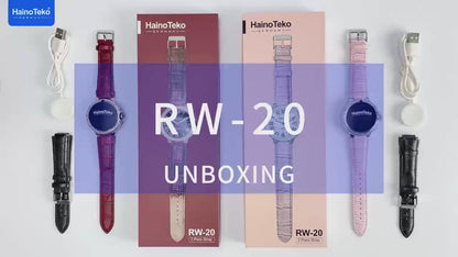 Women’s Diamond Edition Round Smart Watch with 2 Straps – RW 20 Classic