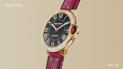 Women’s Diamond Edition Round Smart Watch with 2 Straps – RW 20 Classic