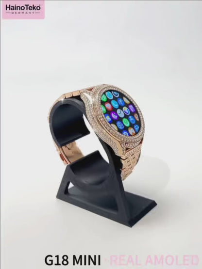 Women’s Smart Watch with Real AMOLED Display & 3 Straps – Haino Teko G18 Mini