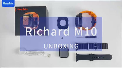 Men’s Smart Watch with Wireless Charger & Protection Case – Haino Teko Richard M10